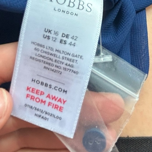 HOBBS London Belinda Contemporary Petal Print Fit & Flare Dress Size 12 Floral - Picture 12 of 13